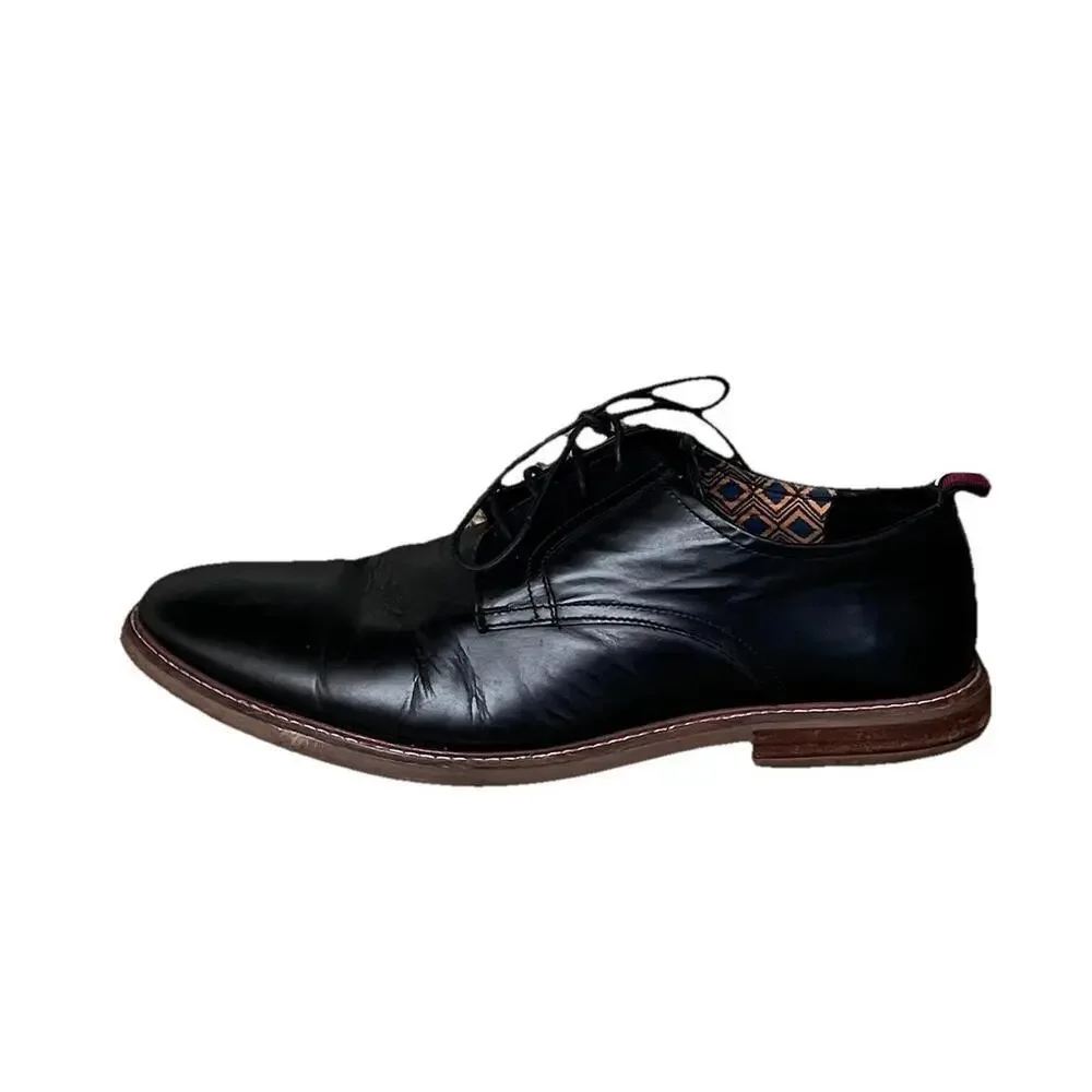 Ben Sherman Black Leather Dress Shoes Men’s Size 13 Oxford Lace Up Classic